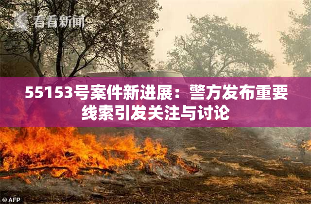 55153号案件新进展：警方发布重要线索引发关注与讨论