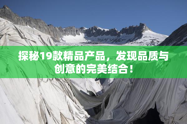 探秘19款精品产品，发现品质与创意的完美结合！