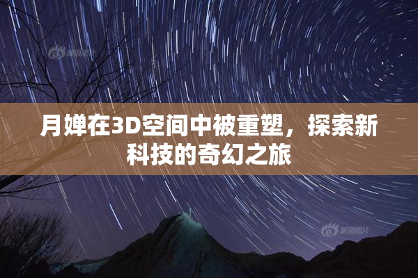 月婵在3D空间中被重塑，探索新科技的奇幻之旅