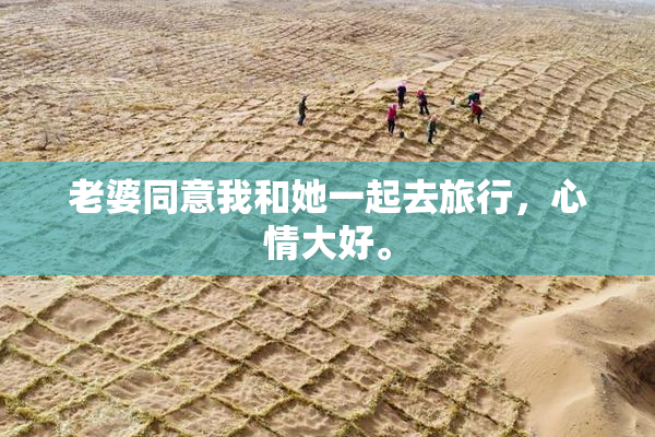 老婆同意我和她一起去旅行，心情大好。
