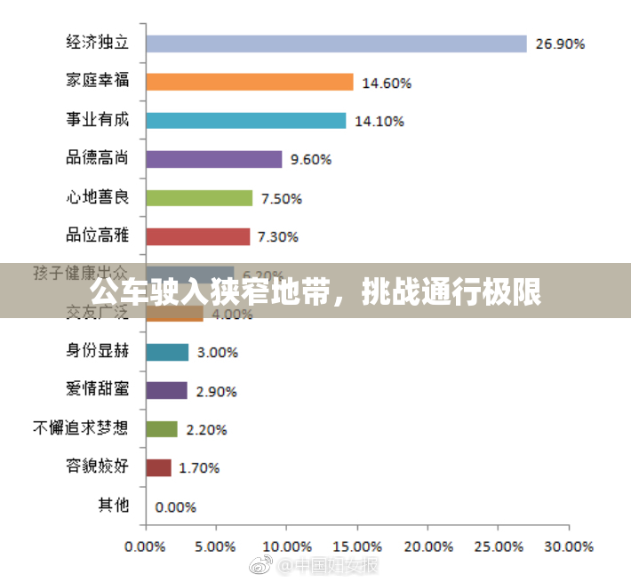 公车驶入狭窄地带，挑战通行极限