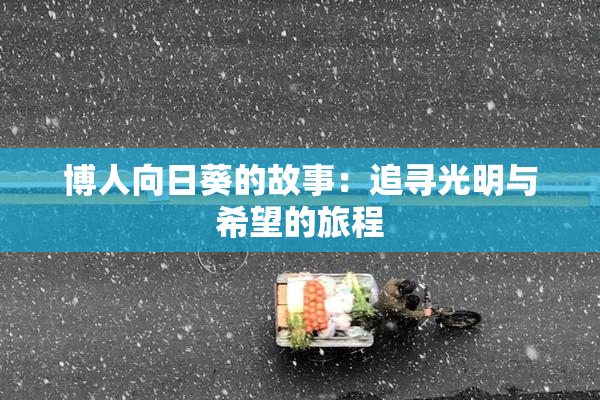 博人向日葵的故事：追寻光明与希望的旅程