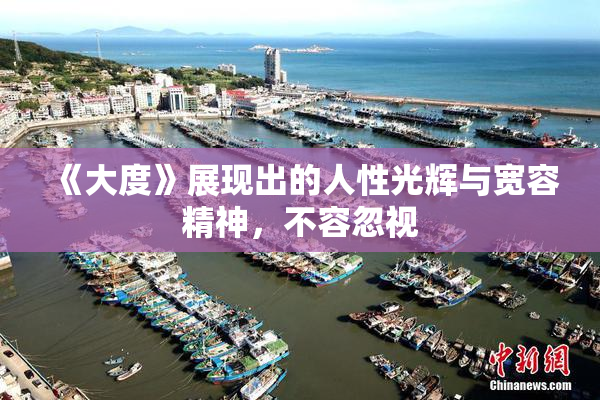《大度》展现出的人性光辉与宽容精神，不容忽视