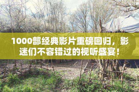 1000部经典影片重磅回归，影迷们不容错过的视听盛宴！