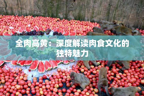 全肉高黄：深度解读肉食文化的独特魅力