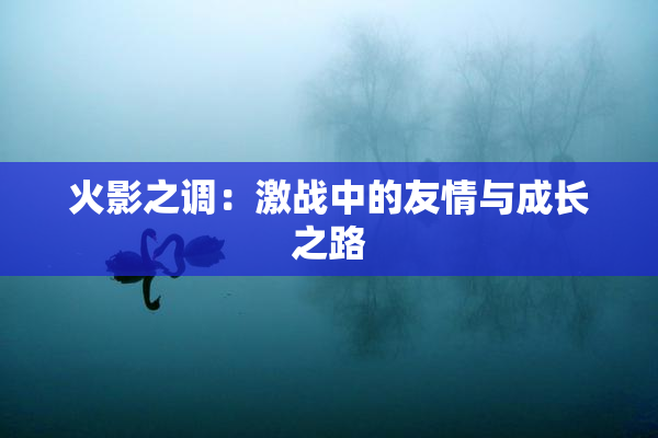 火影之调：激战中的友情与成长之路