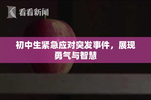 初中生紧急应对突发事件，展现勇气与智慧