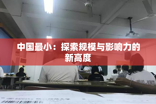 中国最小：探索规模与影响力的新高度