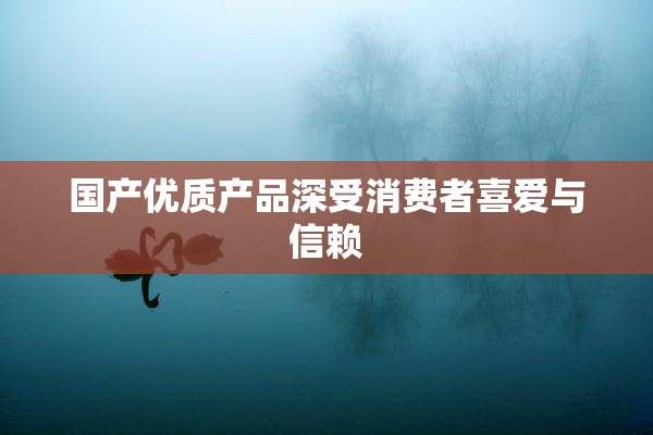 国产优质产品深受消费者喜爱与信赖