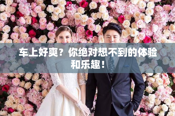 车上好爽？你绝对想不到的体验和乐趣！
