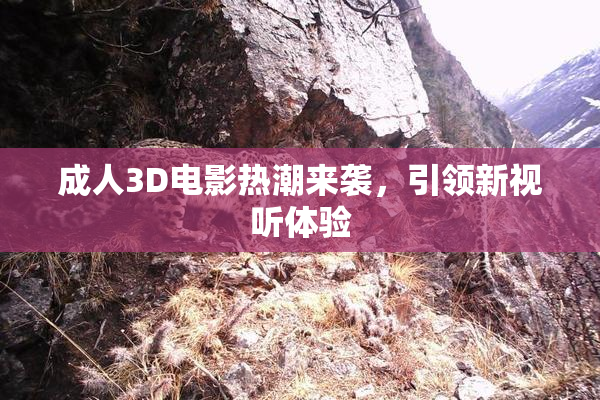 成人3D电影热潮来袭，引领新视听体验