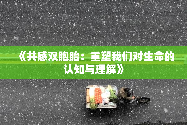 《共感双胞胎：重塑我们对生命的认知与理解》
