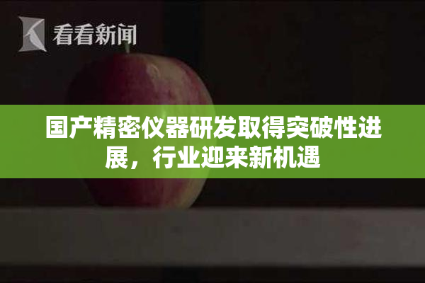 国产精密仪器研发取得突破性进展，行业迎来新机遇