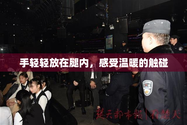 手轻轻放在腿内，感受温暖的触碰