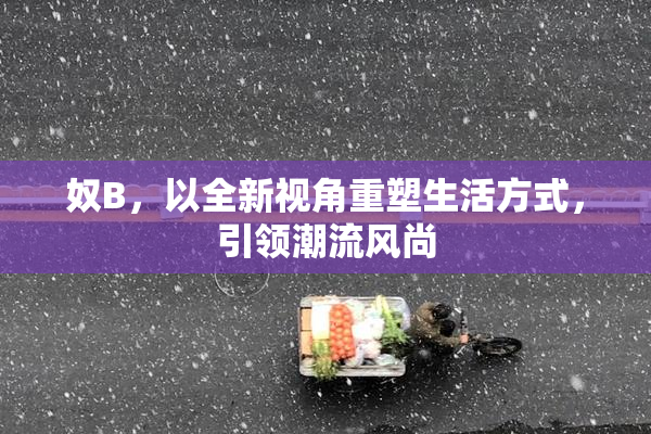 奴B，以全新视角重塑生活方式，引领潮流风尚