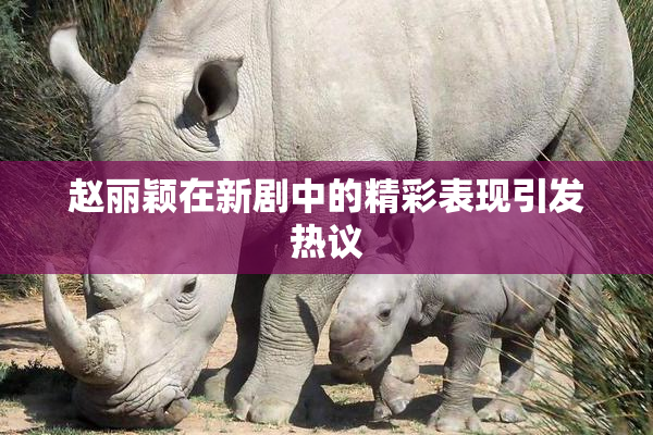 赵丽颖在新剧中的精彩表现引发热议
