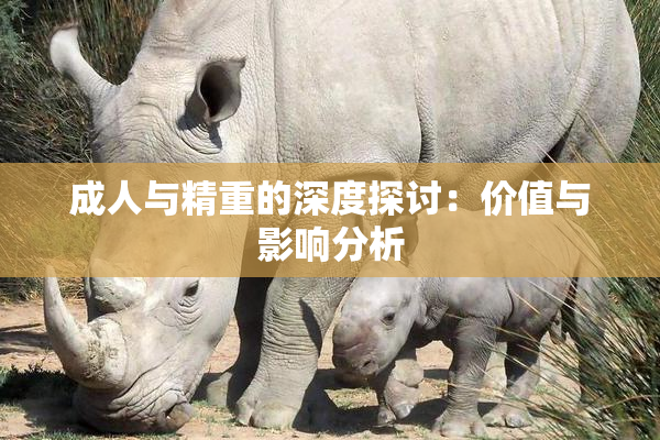 成人与精重的深度探讨：价值与影响分析