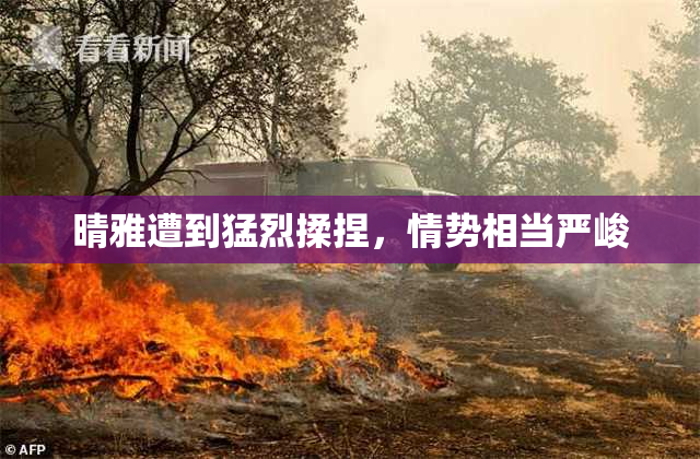 晴雅遭到猛烈揉捏，情势相当严峻