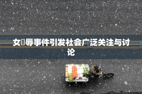 女婬辱事件引发社会广泛关注与讨论