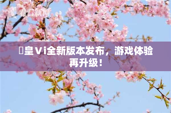 嘼皇Ⅴi全新版本发布，游戏体验再升级！