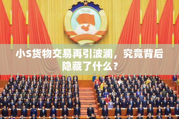 小S货物交易再引波澜，究竟背后隐藏了什么？