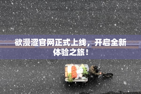 欲漫涩官网正式上线，开启全新体验之旅！
