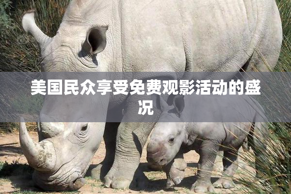 美国民众享受免费观影活动的盛况