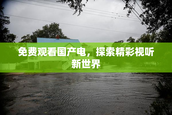 免费观看国产电，探索精彩视听新世界
