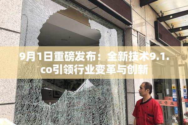 9月1日重磅发布：全新技术9.1.co引领行业变革与创新