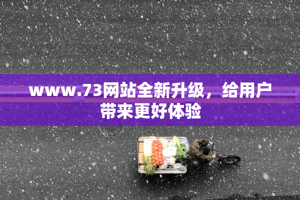 www.73网站全新升级，给用户带来更好体验