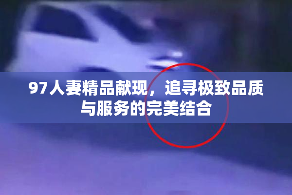 97人妻精品献现，追寻极致品质与服务的完美结合