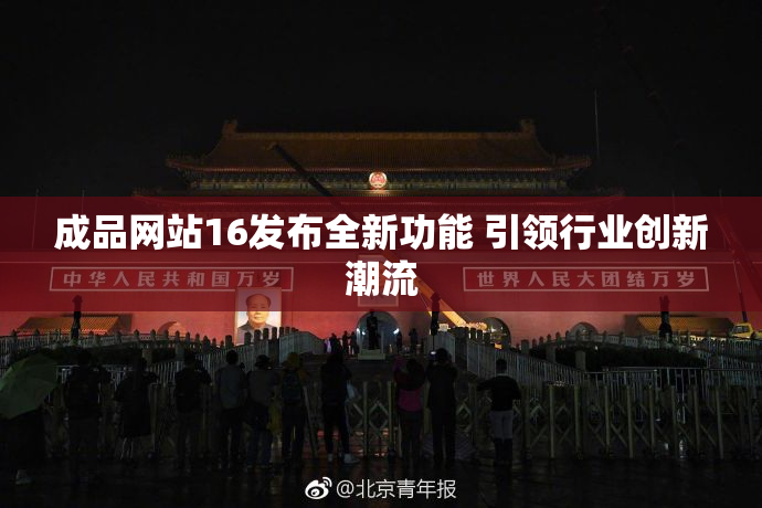 成品网站16发布全新功能 引领行业创新潮流