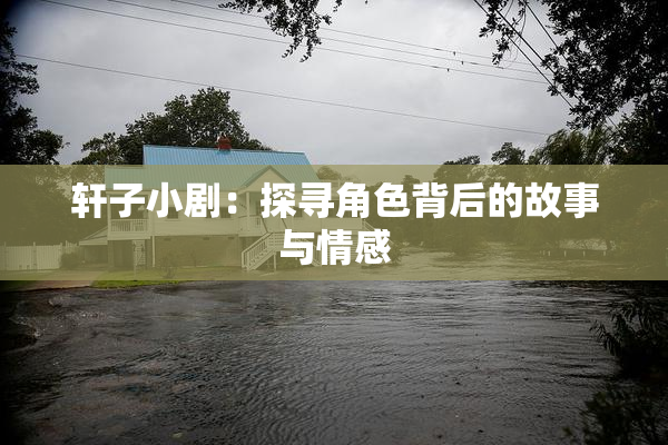 轩子小剧：探寻角色背后的故事与情感