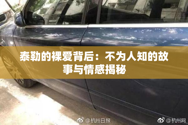 泰勒的裸爱背后：不为人知的故事与情感揭秘