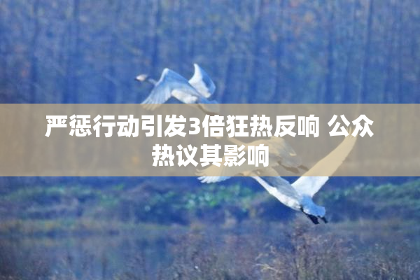严惩行动引发3倍狂热反响 公众热议其影响