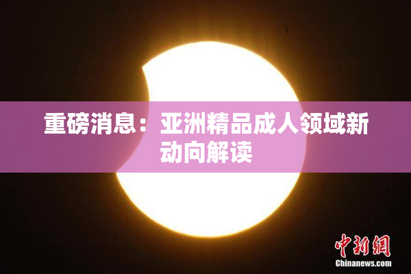 重磅消息：亚洲精品成人领域新动向解读