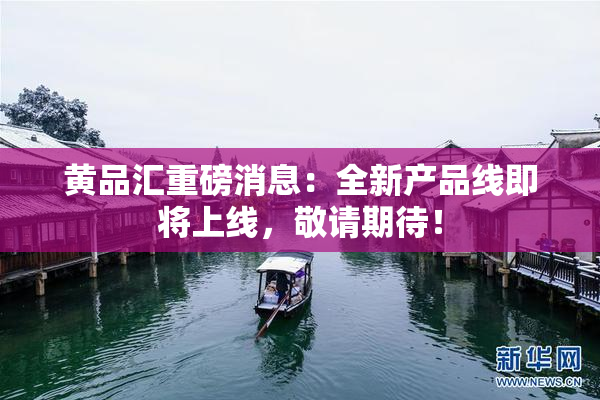 黄品汇重磅消息：全新产品线即将上线，敬请期待！