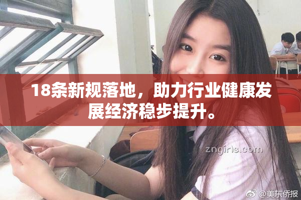 18条新规落地，助力行业健康发展经济稳步提升。