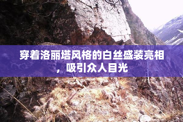 穿着洛丽塔风格的白丝盛装亮相，吸引众人目光
