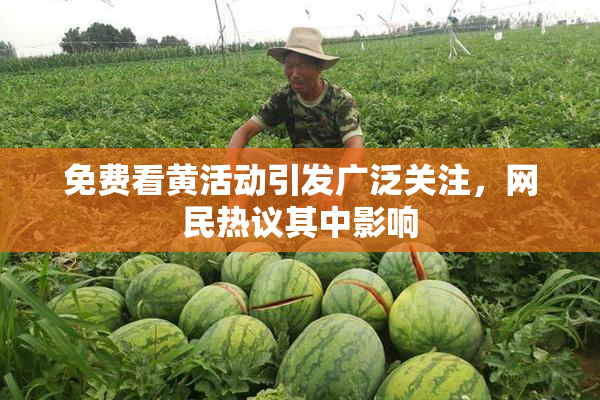 免费看黄活动引发广泛关注，网民热议其中影响