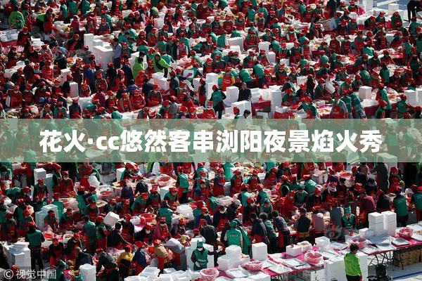 花火·cc悠然客串浏阳夜景焰火秀