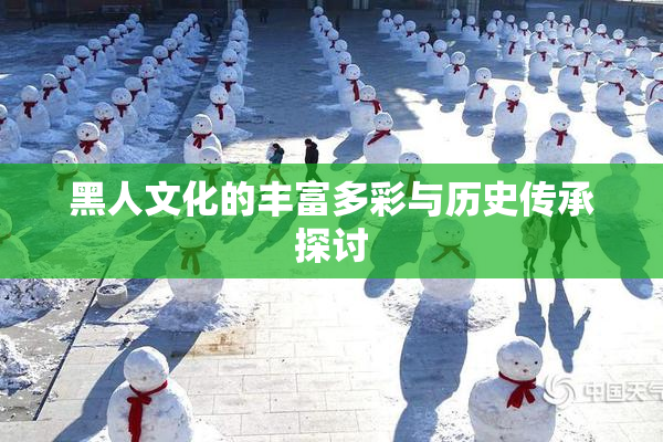 黑人文化的丰富多彩与历史传承探讨