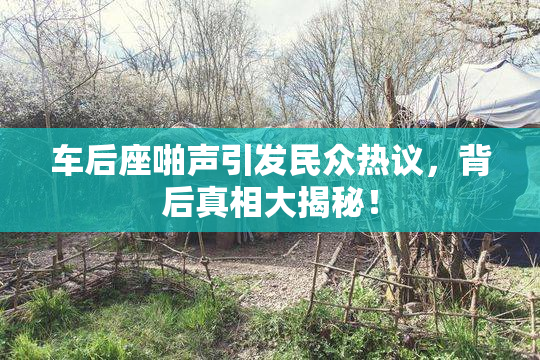 车后座啪声引发民众热议，背后真相大揭秘！
