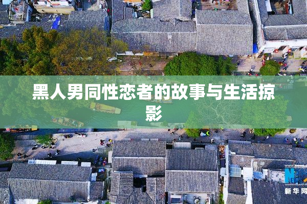 黑人男同性恋者的故事与生活掠影