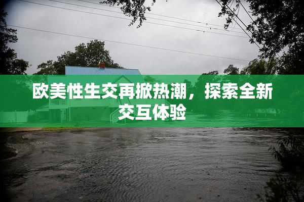 欧美性生交再掀热潮，探索全新交互体验