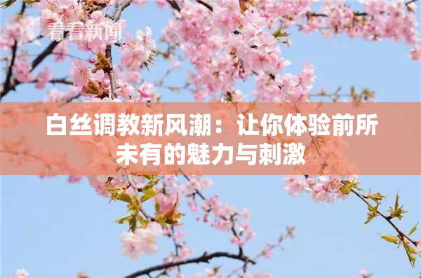 白丝调教新风潮：让你体验前所未有的魅力与刺激