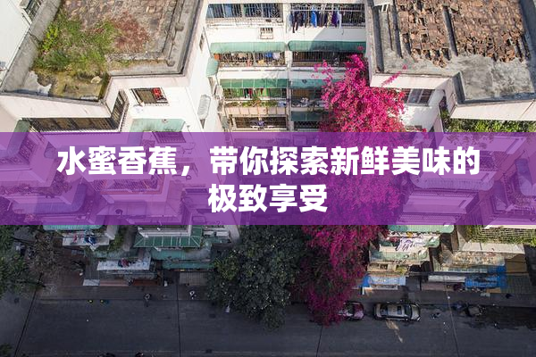 水蜜香蕉，带你探索新鲜美味的极致享受