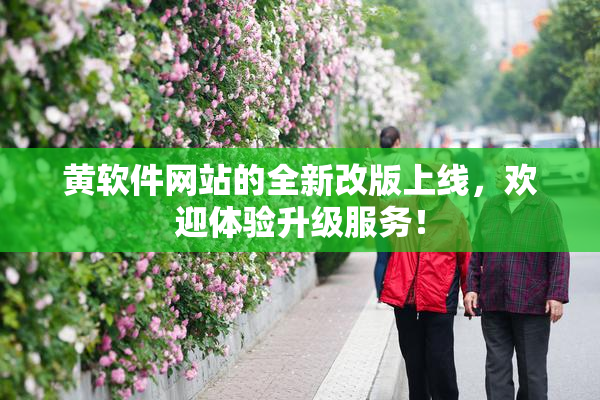 黄软件网站的全新改版上线，欢迎体验升级服务！