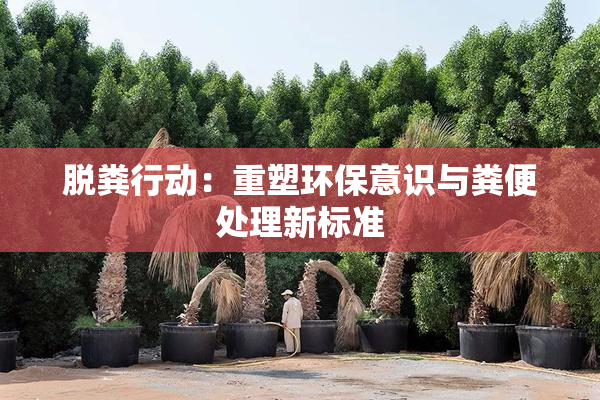 脱粪行动：重塑环保意识与粪便处理新标准