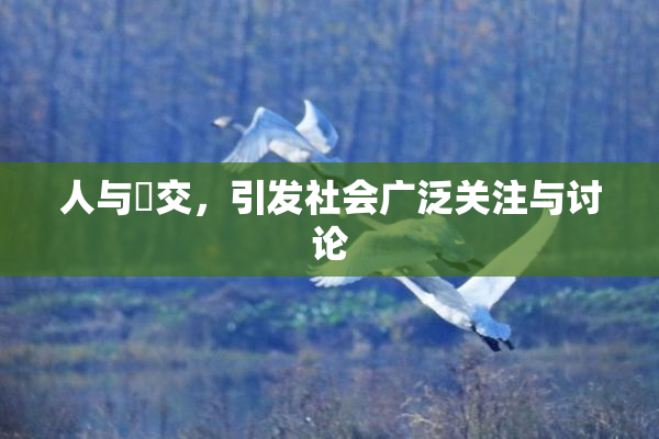 人与嘼交，引发社会广泛关注与讨论